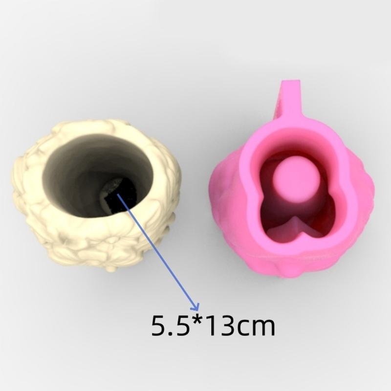 Blumenmädchen-Vasenformen, einzigartige Blumentöpfe, Silikonform zur Herstellung von Pflanzgefäßen, Blumenarrangements, Kunstharzformen, Heimdekor
