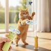Suction Cup Base Butterfly Electric Cat Teaser 360° Rotation Launching Stick Toy  Kitten Training