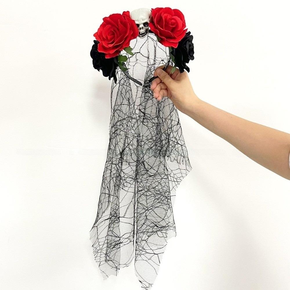 Lace Veil Halloween Veil Headband Halloween Costume Party Headpiece  Hair Accessories