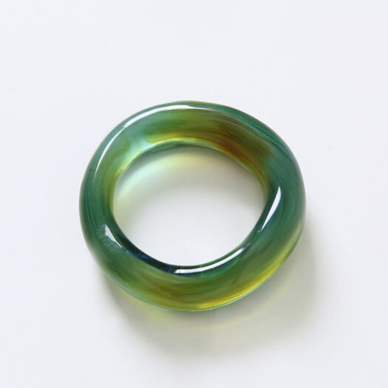 APIOH Marble Glass Ring