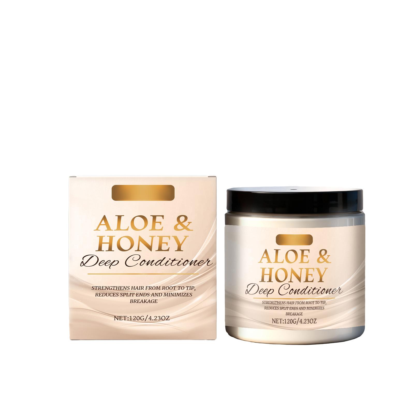 

Honey Deep Conditioner Moisturizing Hair Mask Makes Hair Smooth And Reduces Hair Loss. Suitable For All Hair Types And Dyed Hair One Size белый
