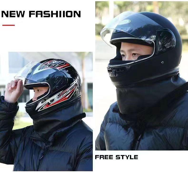 All-Season Anti-Fog Full-Face Helmet: Warm, Safe Riding for Men & Women