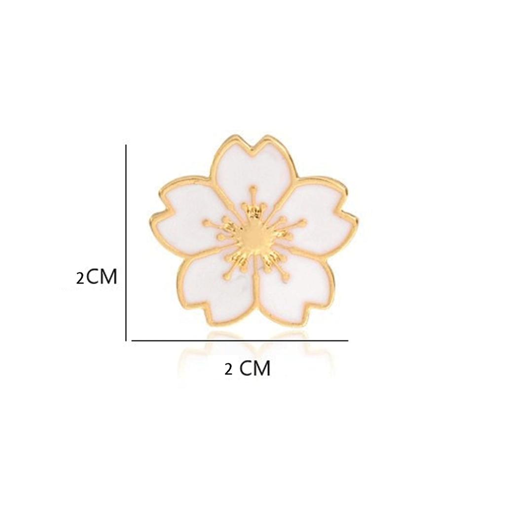 [TOUFEIYUAN] Cherry Blossom Pin Badges, Set of 5 (5) for Weddings, Spring Entrance Ceremonies, and Graduations