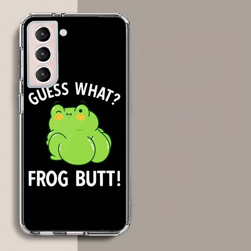 Frog Butt Phone Case For Samsung A16 A26 A36 A56 A17 A15 A25 A35 A55 A14 A24 A34 A54 A04S A05S Galaxy Note 20 10 9 8 A9 A8 A7 A6