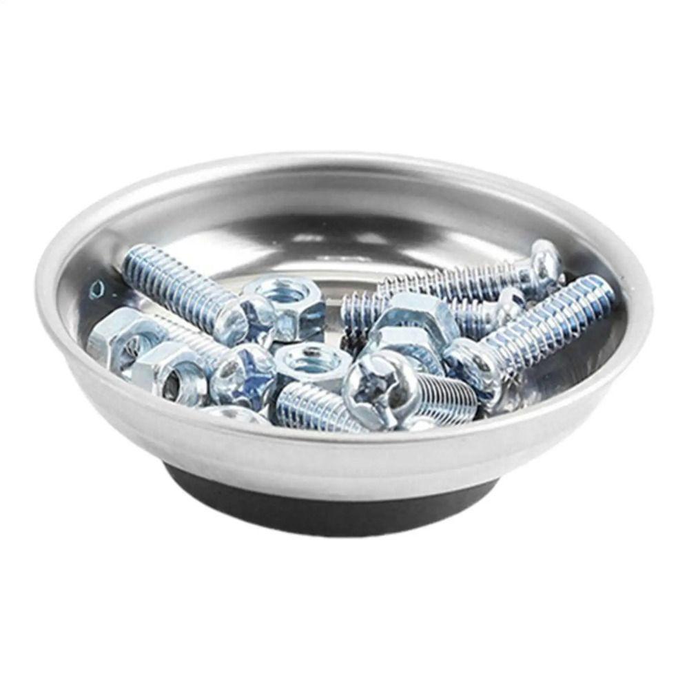 Anti-Loss Magnetic Tray Circular Magnetic Parts Bowl Portable Magnetic Tool Bowl  Bolt Holder