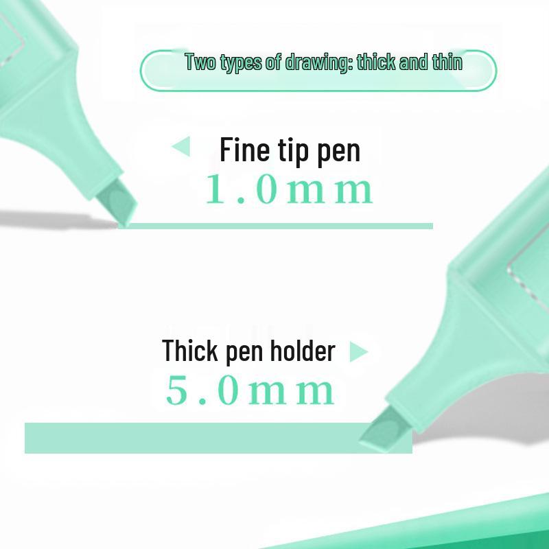 Fluorescent Highlighters: 4 or 6 Colors, Thick Tip, Large Capacity, Quick-Drying for Students and Journals