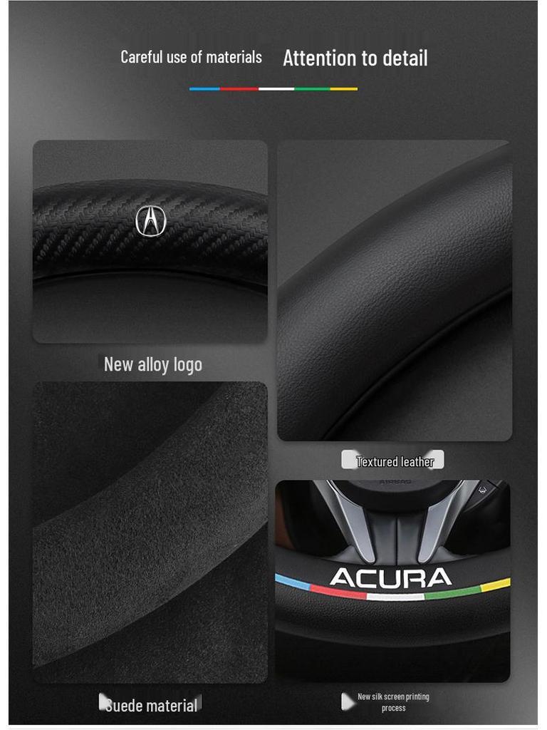 Acura CDX 2016-2021 Ultradünne Carbonfaser Wildleder Lenkradabdeckung