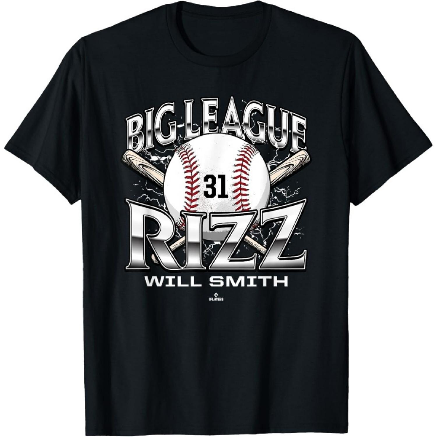 

Big League Rizz Will Smith Kansas City Baseball MLBPA T-Shirt XXXXXL чорний