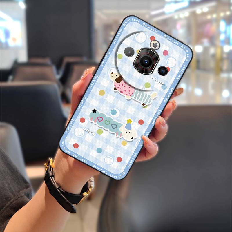 Anti-dust Cute Phone Case For ZTE Nubia Focus Pro 5G Soft Case Cartoon Back Cover Silicone Animals Waterproof Protective