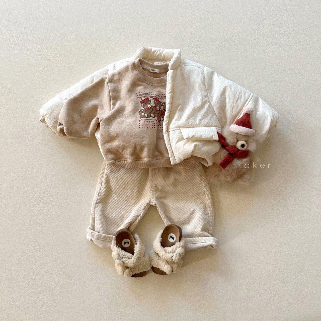 

Корейская осенне-зимняя одежда для малышей и малышей - свитер Cartoon Plus Velvet для мальчиков 73 cm хаки