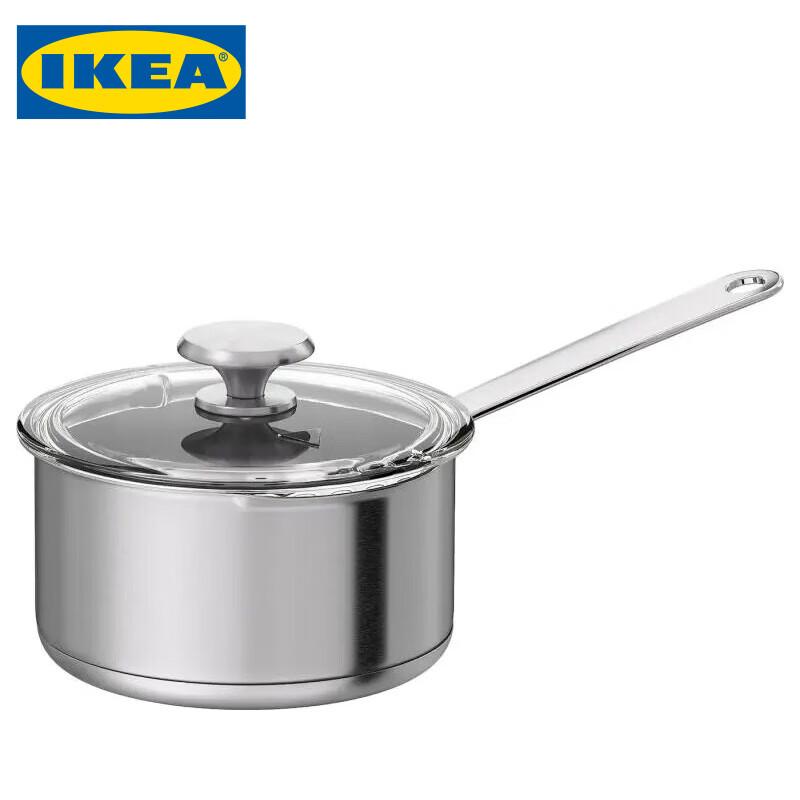 Кастрюля IKEA HEMKOMST из нержавеющей стали с крышкой