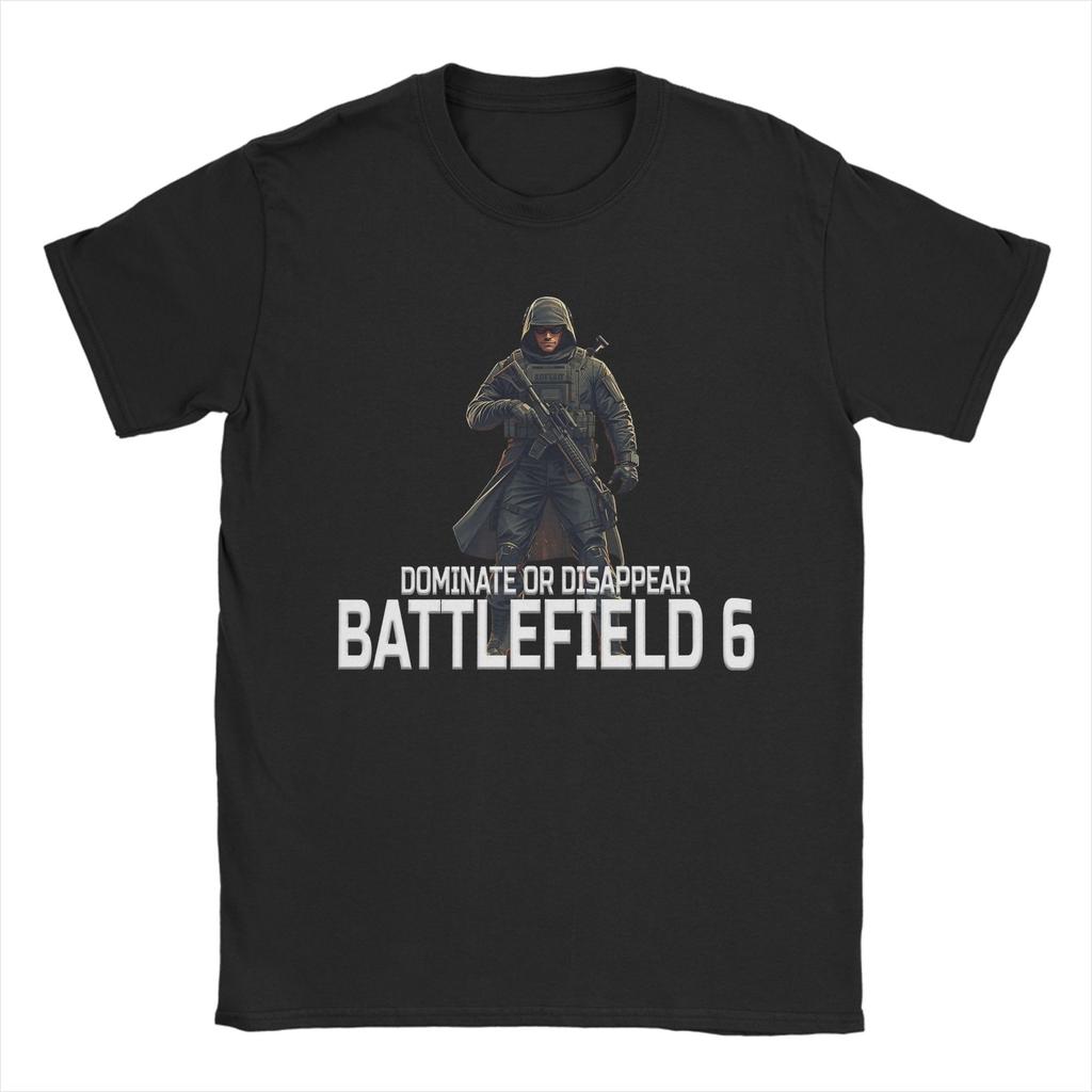 Maglietta unisex in cotone con stampa grafica "Battlefield 6 Funny Games BF6 Outfit", divertente e divertente.