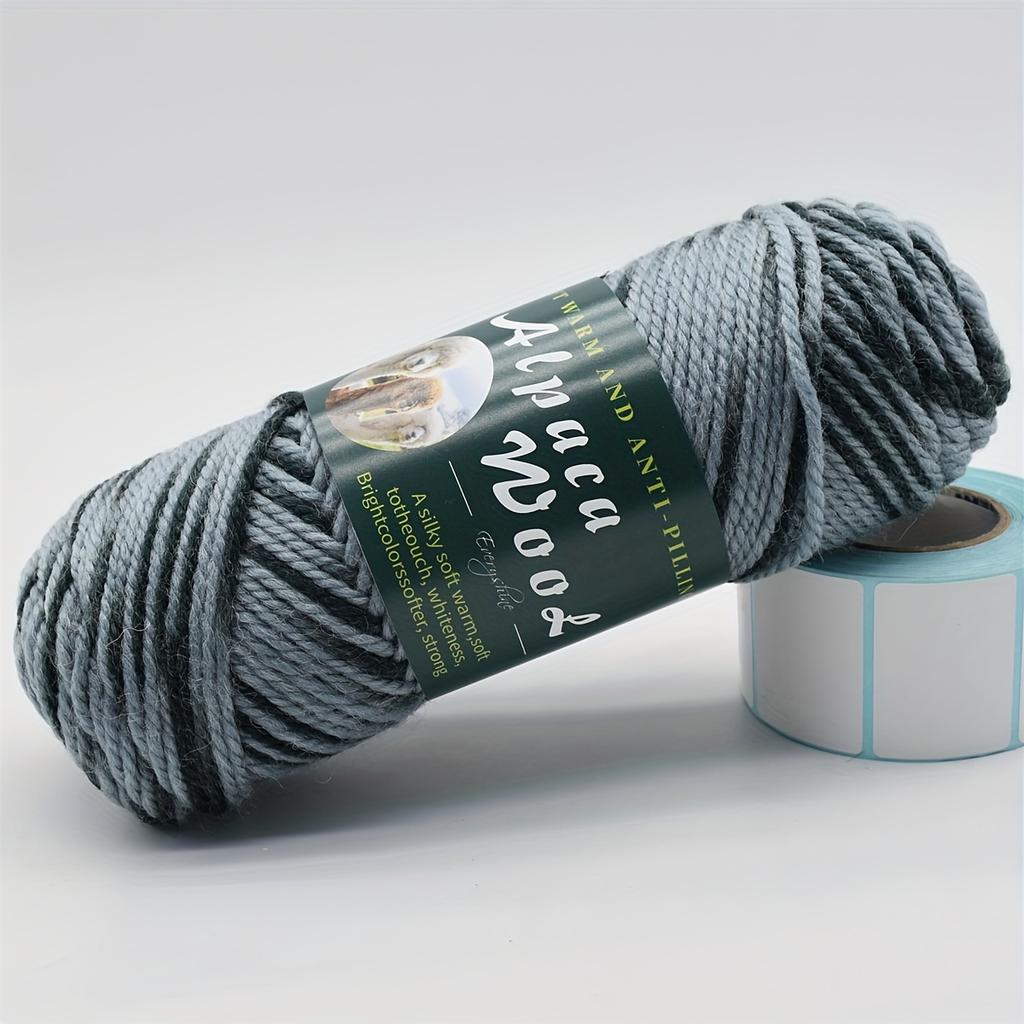 5pcs Soft Alpaca Blend Yarn, 1.1LB Total - Ideal for Sweaters Medium Thickness (2.8mm) | Perfect for Knitting Needles 3.5-4.5mm