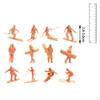 Mini Skiing Figures DIY Micro Landscapes Action Figure Resin Scenery Landscape Layout for Diorama