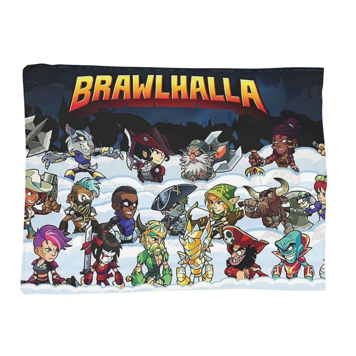 The Brawlhalla Family Blankets Soft Warm Flannel Throw Blanket Plush for Bed Living room Picnic Travel Home Couch Size: 75*100cm, Weight: 230 GSM