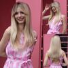 Perucas longas retas marrom escuro com franja loira perucas sintéticas naturais para mulheres menina cabelo resistente ao calor para uso diário cosplay