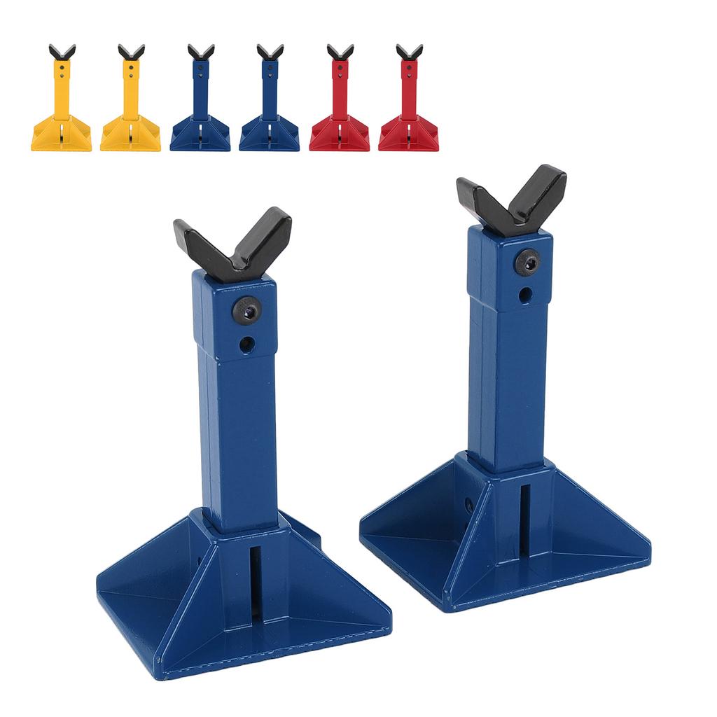 1 Pair RC Car Jack Stand Metal Height Adjustable RC Jack Toy Stands for 1/18 1/10 1/8 1/7 RC Crawler