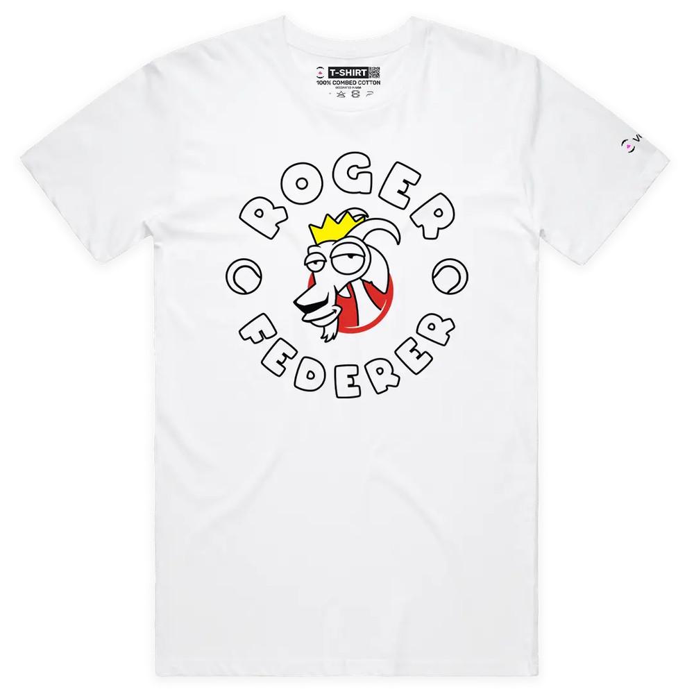 

VOICEART Roger Federer The Tennis Goat Sports Graphic Tee with Premium Design 3XL