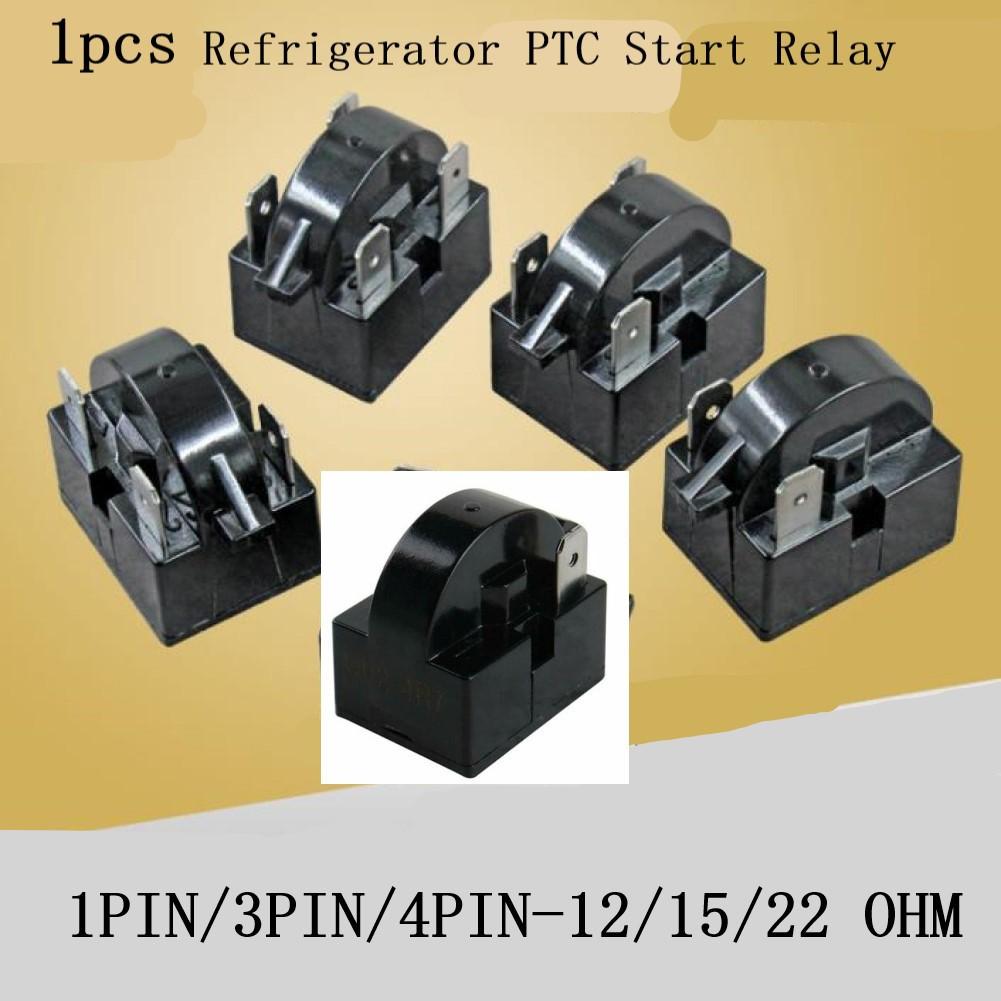 

1/3Pins PTC Start Relay 1PC Black Efficient For Compressor 1pin-22 ohm