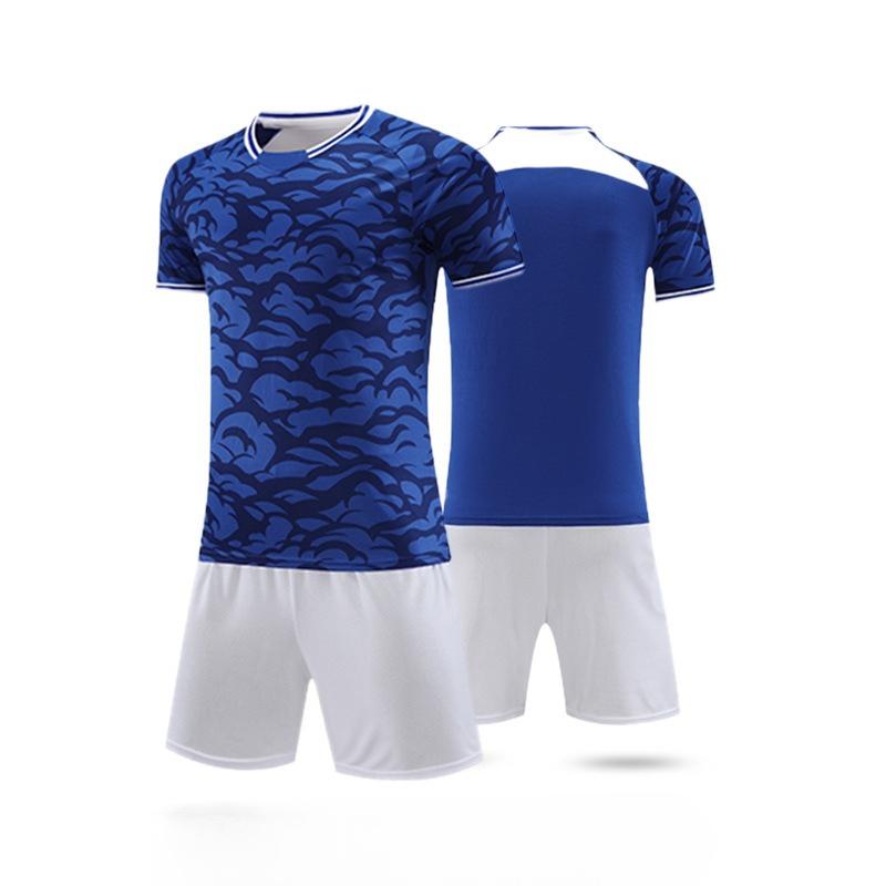Kurzärmeliges Fußballtrikot-Set für Erwachsene und Kinder, atmungsaktives, schnelltrocknendes Fußball-Trainings-Trikot