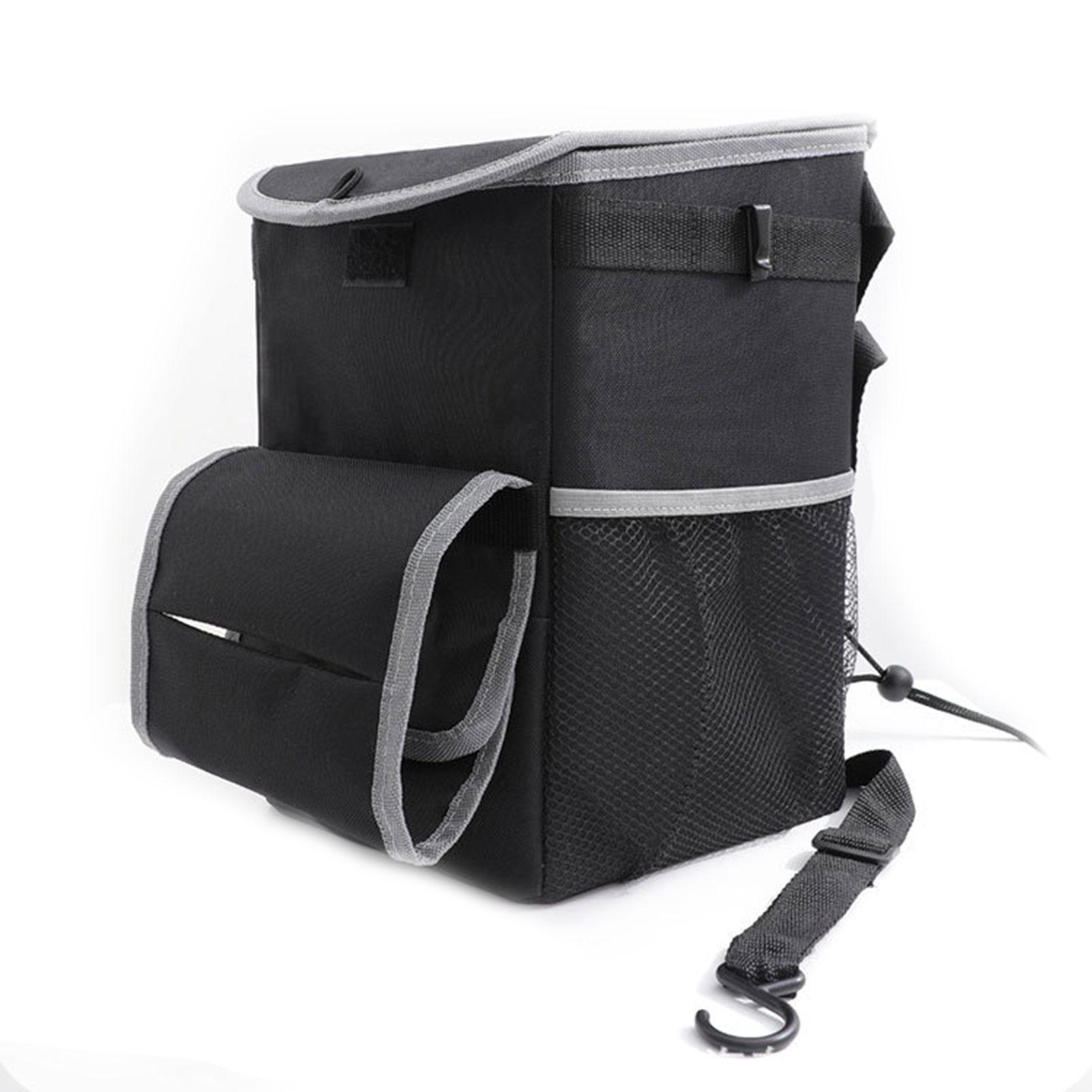 

Автомобильный мусорный мешок для заднего сиденья, контейнер для хранения на спинке сиденья автомобиля, многофункциональный, большой емкости, водонепроницаемый, складной автомобильный мусорный контейнер чёрный