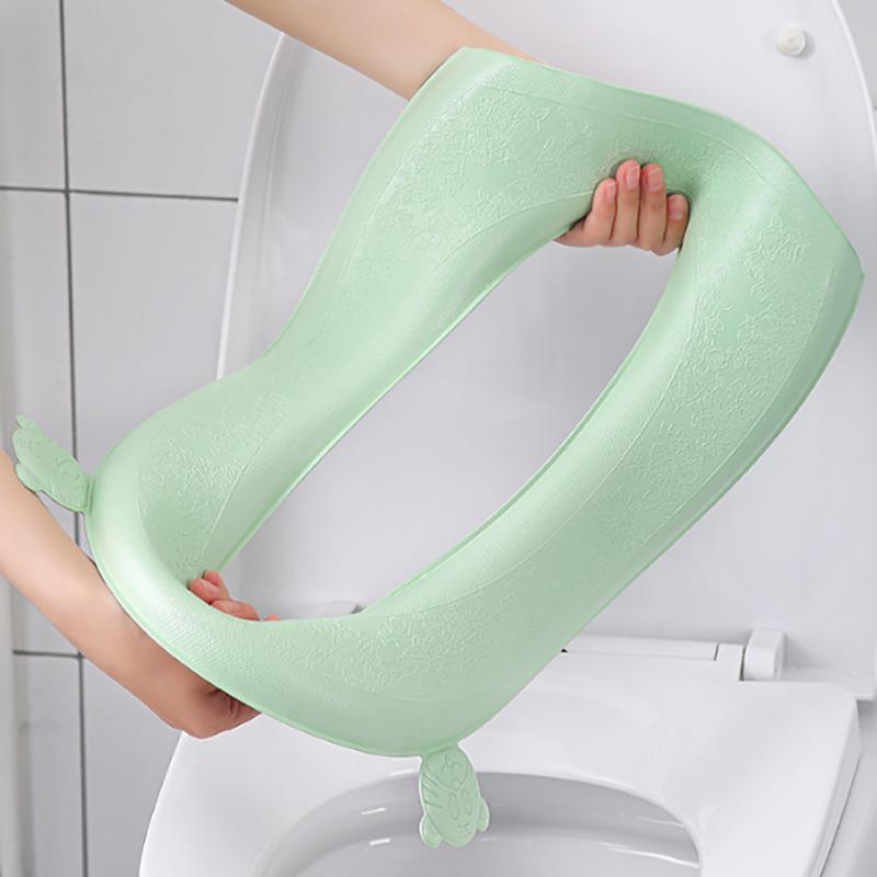 Eva Waterproof Toilet Seat Cover Thickened Four Seasons Universal Toilet Seat Cushion Paste Type Household Toilet Accessories