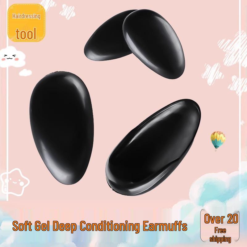 Waterproof Rubber Ear Covers for Bathing, Hairdressing, Dyeing & Perming