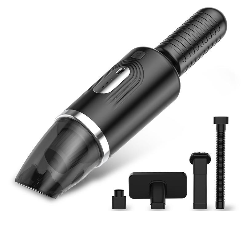 Wireless Car Vacuum & Charger: High Suction Handheld for Car & Home Dust Removal чёрный