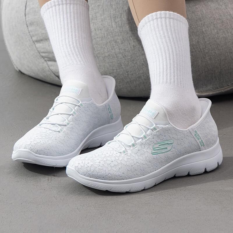 Skechers Women s 150125 Lifestyle Walking Shoes 8.5 белый