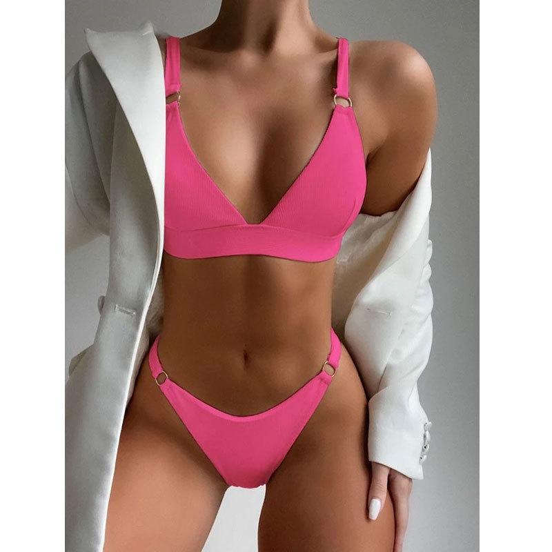 Bañadores Europeos Y Americanos Bikini Dividido Mujer Bikini Nuevo Traje de Baño Sexy