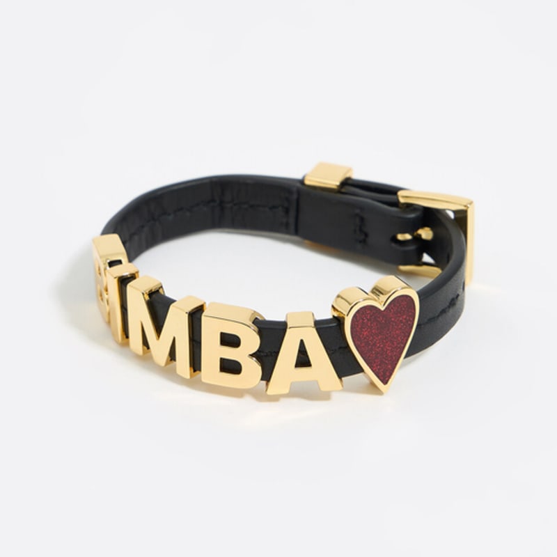 

BIMBA Y LOLA Logo Leather Bracelet B246AIX013BKF Black_FREE