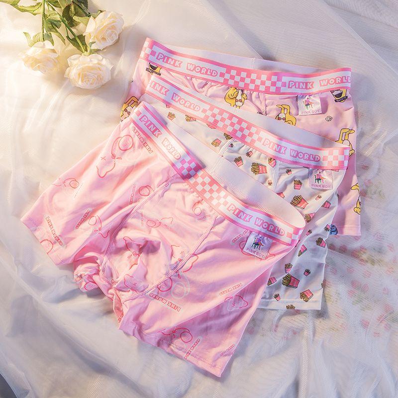 Cute Hunk Powder Lenjerie de corp pentru bărbați Pantaloni scurți din mătase de gheață Slip boxer de vară antibacterian