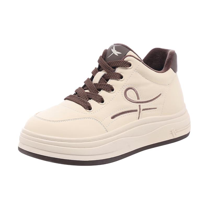 Red Dragonfly Women s High-Top Warm Platform Sneakers 38