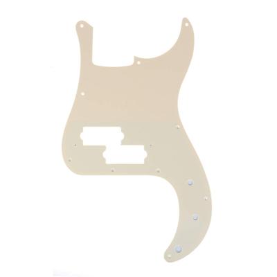 Musiclily Pro Precision Bass Pickguard for Fender Japan, Cream, 1-Ply, 10 Holes