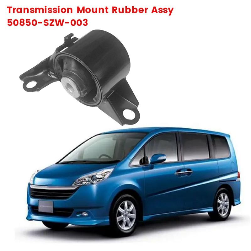 ABLZ-Опора двигателя резиновая в сборе 50850-SZW-003 Для Honda STEP WGN RK1 RK1 09-15 Резиновая подушка двигателя кронштейн 50850SZW003 чёрный