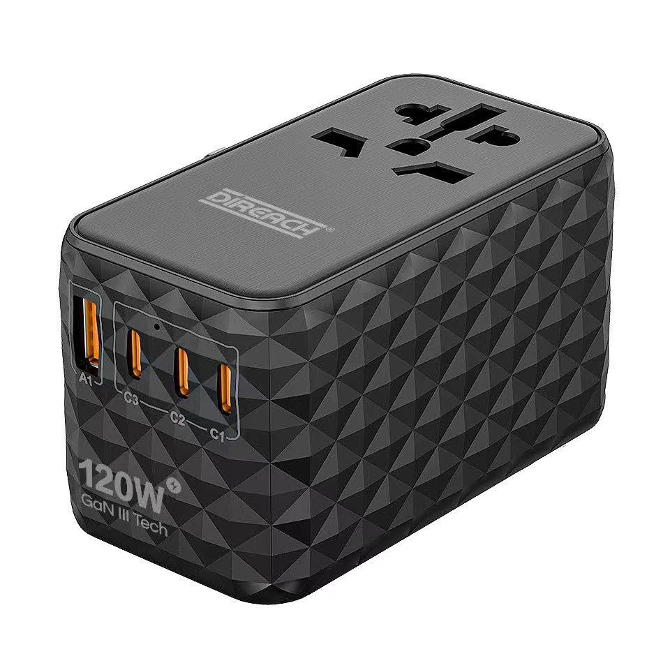 DIREACH 4 Port 120W GaN World Travel Adapter