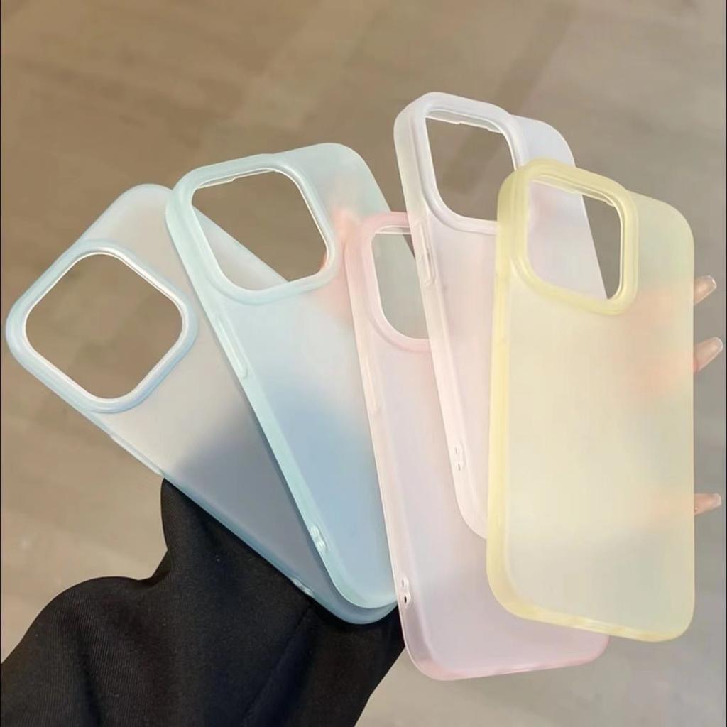 Solid Color Minimalist Frosted Phone Case Suitable for IPhone 15 Anti Drop 16 Promax Protective Case for Apple 14 Plus Case