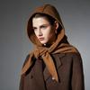 High-End European and American Autumn/Winter 2025 Camel Cape Shawl Scarf