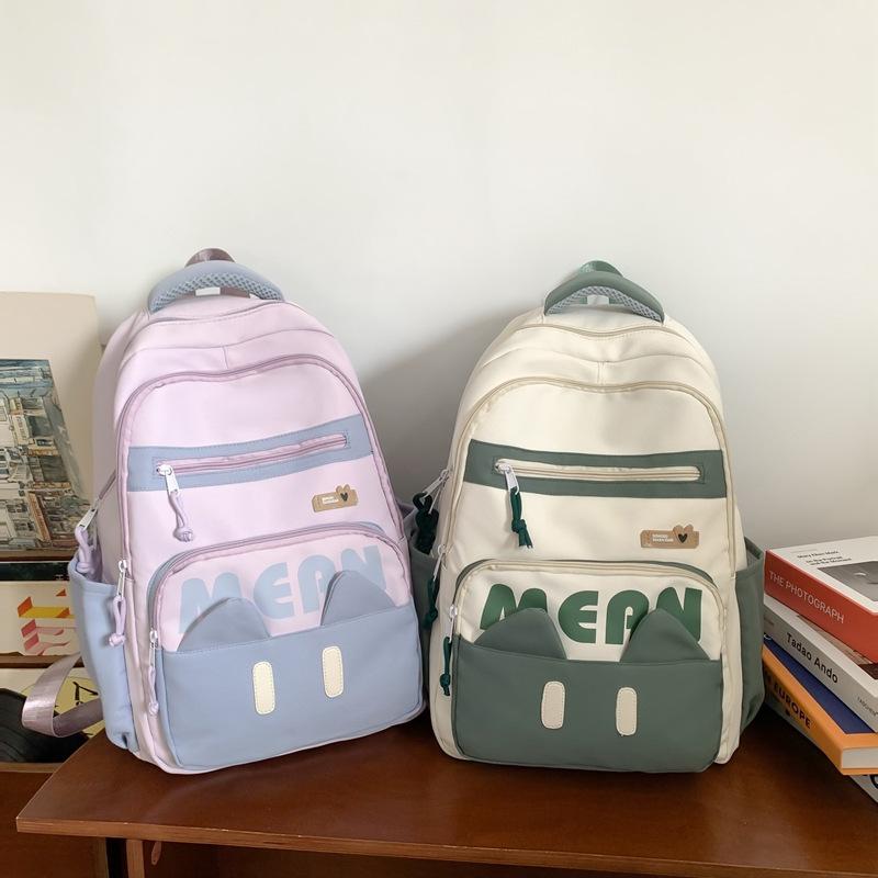 Schoolbag Japanese female junior high school student simple ins schoolbag large capacity Mori cute backpack Korean version simple computer bag