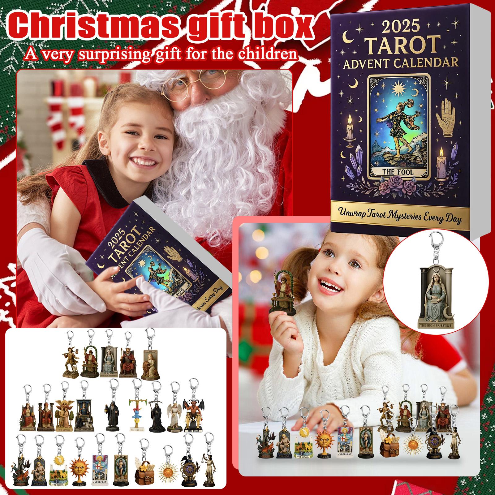 

Календарь обратного отсчета включает 24 подарка, календарь обратного отсчета и брелок-сюрприз. One Size