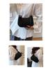 Damenmode Strukturierte Umhängetasche mit Litschi-Muster - Stilvolle, hochwertige Schulterhandtasche
