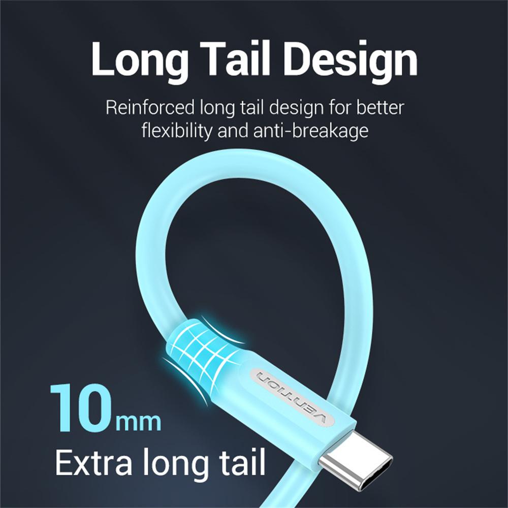 VENTION COKSF 1m USB 2.0 Type A To Type C Cable 3A Fast Charging Phone Tablet Data Cord