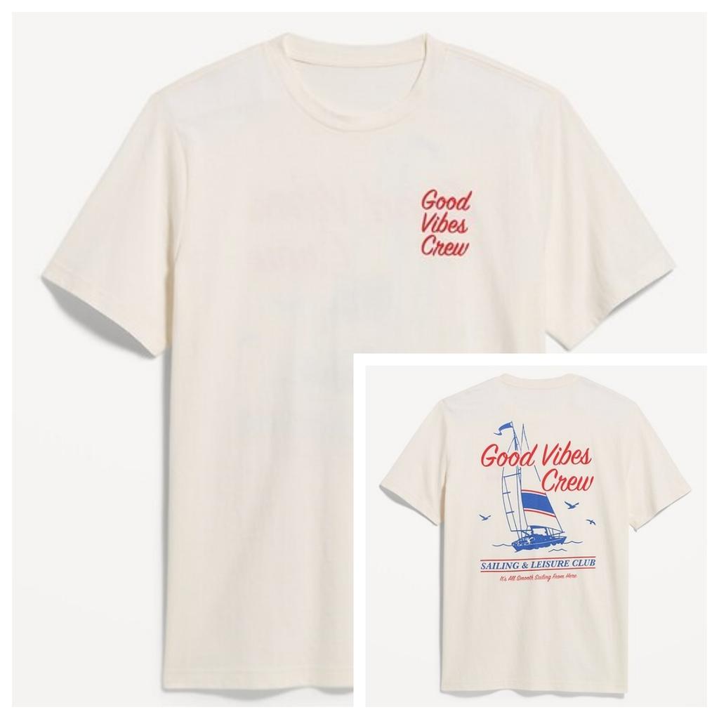 Y2k Einfaches Landschafts-Grafik-T-Shirt High-End Luxus Unisex-Stil Sowohl für Unisex als auch für Unisex
