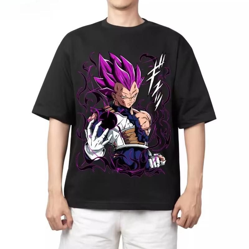 2026 New Dragon Ball Men  Women Universal Cotton TShirt Style Anime Print  LooseFitting Casual Shirt