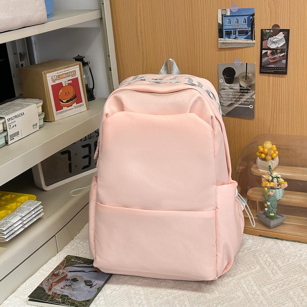 Schoolbag Korean Ins Lazy Wind School Bag Female Junior High School Students High Value Niche High School Students Large Capacity Super Fire Backpack