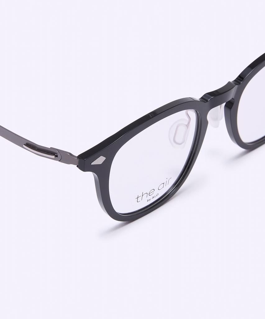 Alloaiweeo [The Air] Al5511 0910G Arnel Light Ultra-Lightweight Eyeglass Frame Black Blue Light Lens Selection