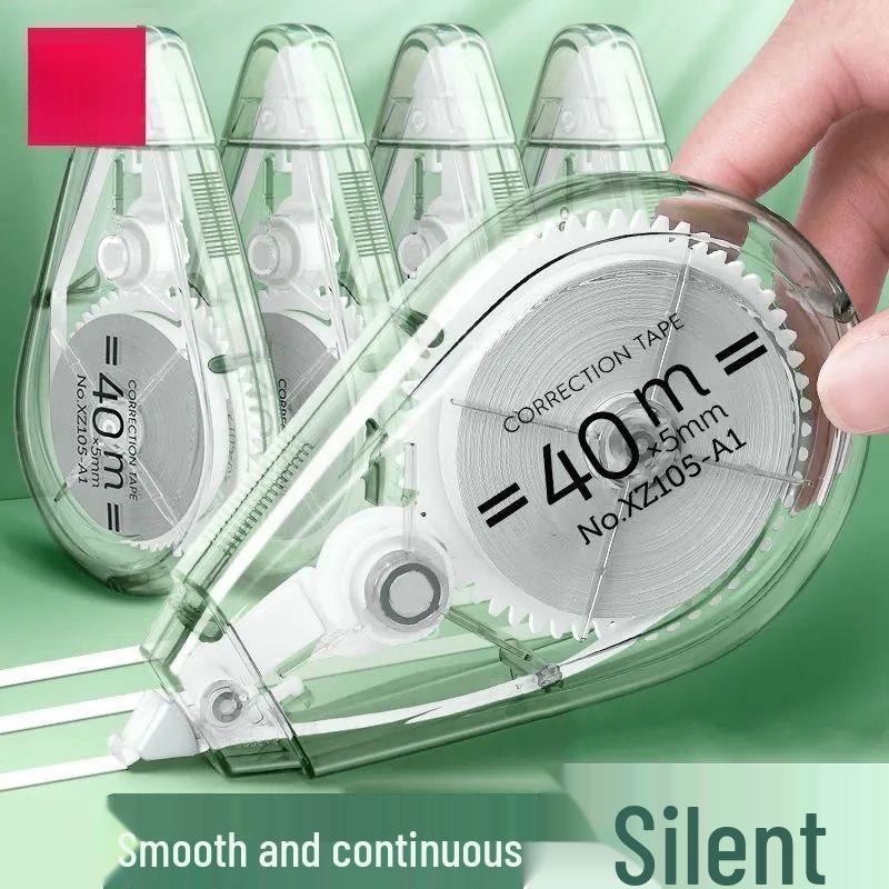 Silent Large Capacity Erasable Correction Tape - Little Red Book Design for Students