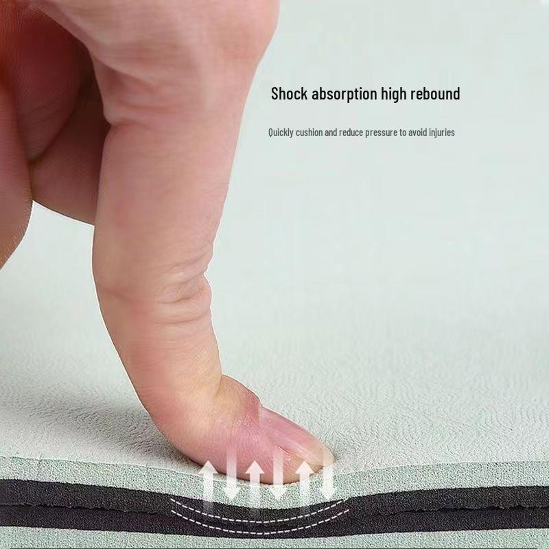 Premium rutschfeste TPE-Yogamatte - Schalldämmung & Stoßabsorption, Verdickt & Verbreitert für geräuschlose Sportarten & Tanz