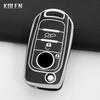 Tpu Car Flip Key Case Cover Shell Fob For Fiat Tipo Toro Nuovo Freedom 500X Doblo Argo Grazie Key Protector Accessories Keychain