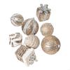 8Pcs Shatterproof Christmas Baubles Glittering Christmas Tree Ball Ornament For Wreath Mantels Winter Holiday Decoration